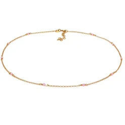 Elli "Choker Bead | Quarz (Rosa)< Halsketten|Silber