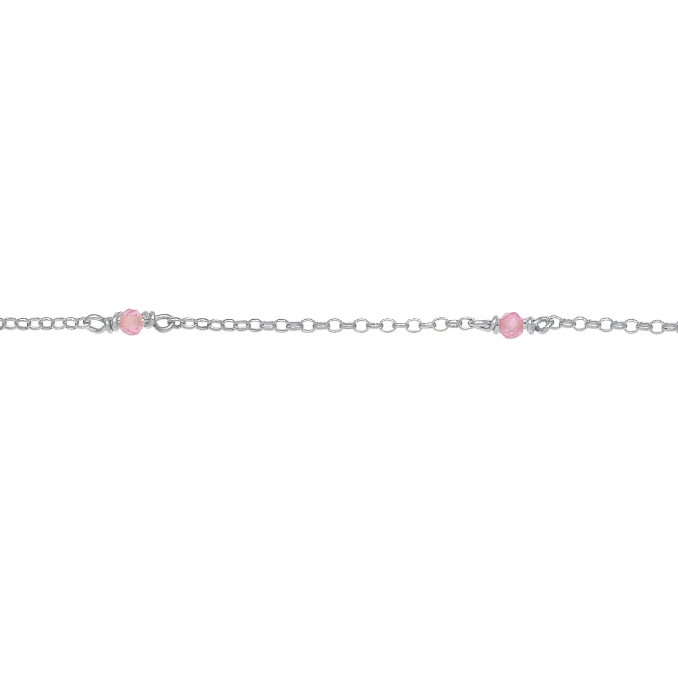 Elli "Choker Bead | Quarz (Rosa)< Halsketten|Silber