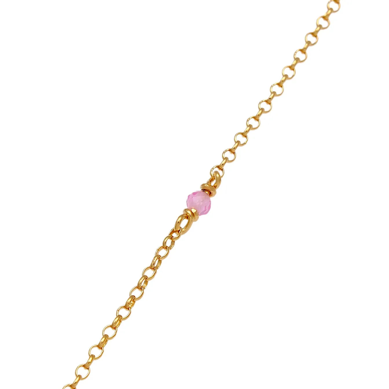 Elli "Choker Bead | Quarz (Rosa)< Halsketten|Silber