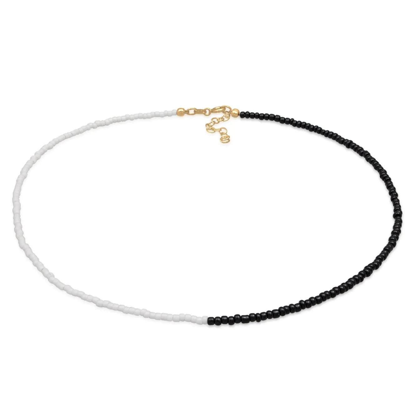 Elli "Choker Beads Ying Yang< Halsketten|Vergoldet