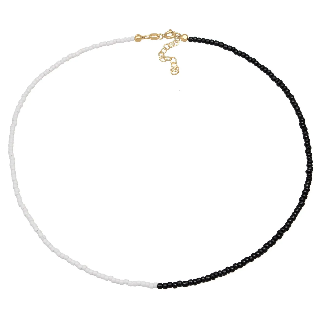 Elli "Choker Beads Ying Yang< Halsketten|Vergoldet