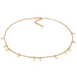 Elli "Choker Coin< Halsketten|Silber