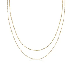 Elli "Choker 2er Set Kugel- & Figarokette< Halsketten|Silber