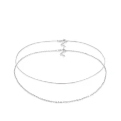 Elli "Choker 2er Set Schlangen- & Ankerkette< Roségold|Halsketten