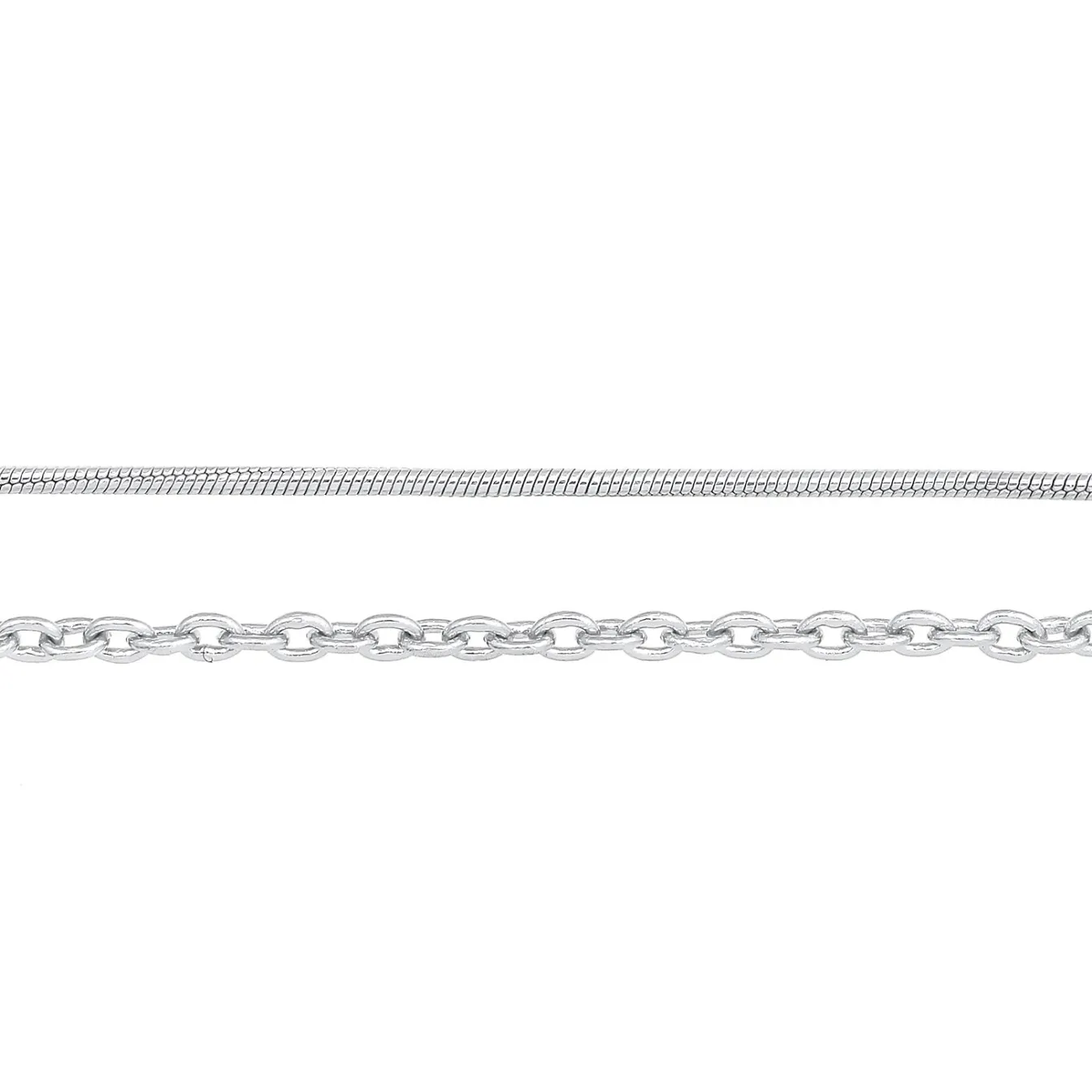 Elli "Choker 2er Set Schlangen- & Ankerkette< Roségold|Halsketten