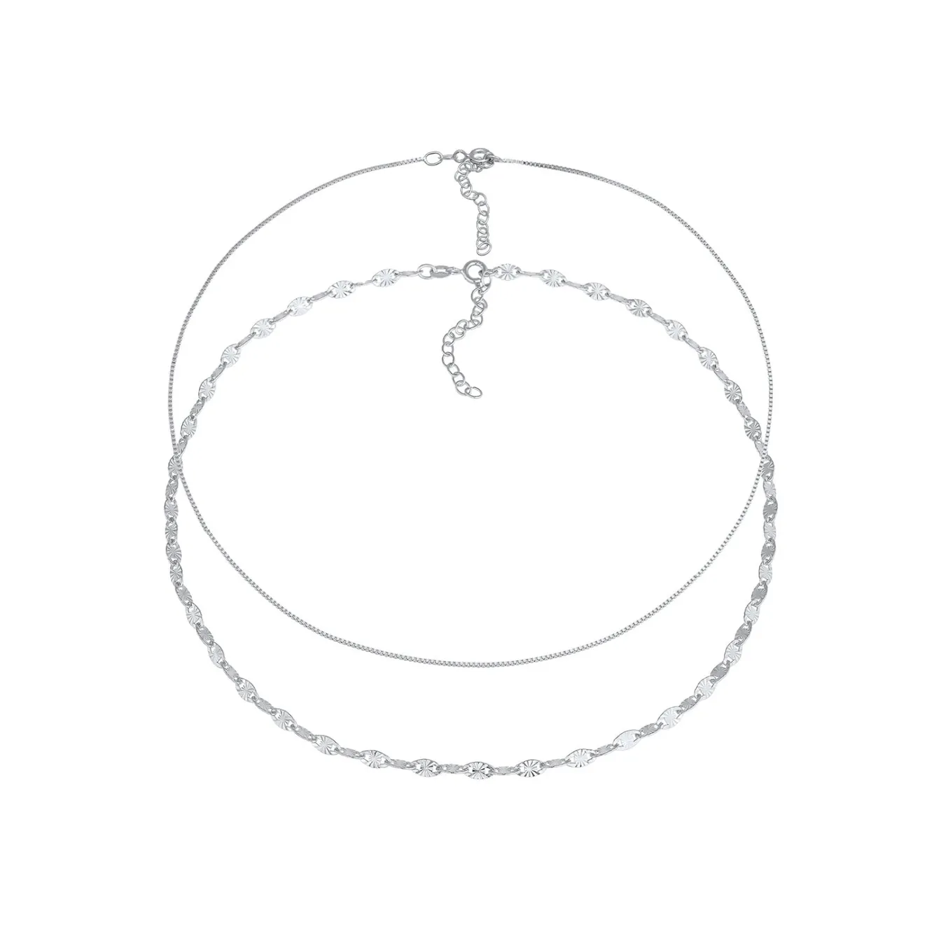 Elli "Choker 2er Set Vintage< Halsketten|Silber
