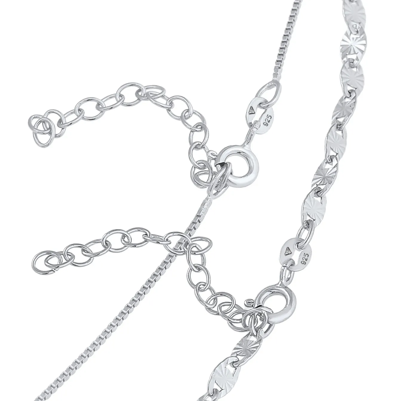 Elli "Choker 2er Set Vintage< Halsketten|Silber