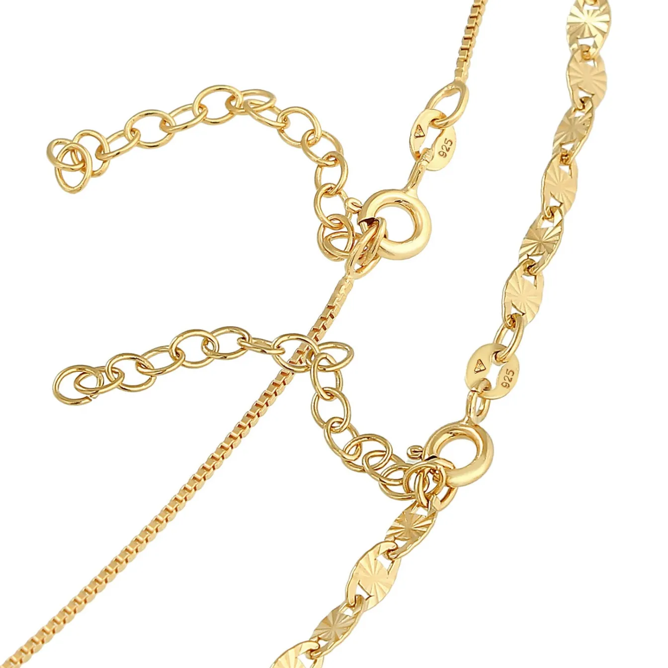 Elli "Choker 2er Set Vintage< Halsketten|Silber