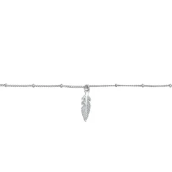 Elli "Choker Feder< Halsketten|Vergoldet