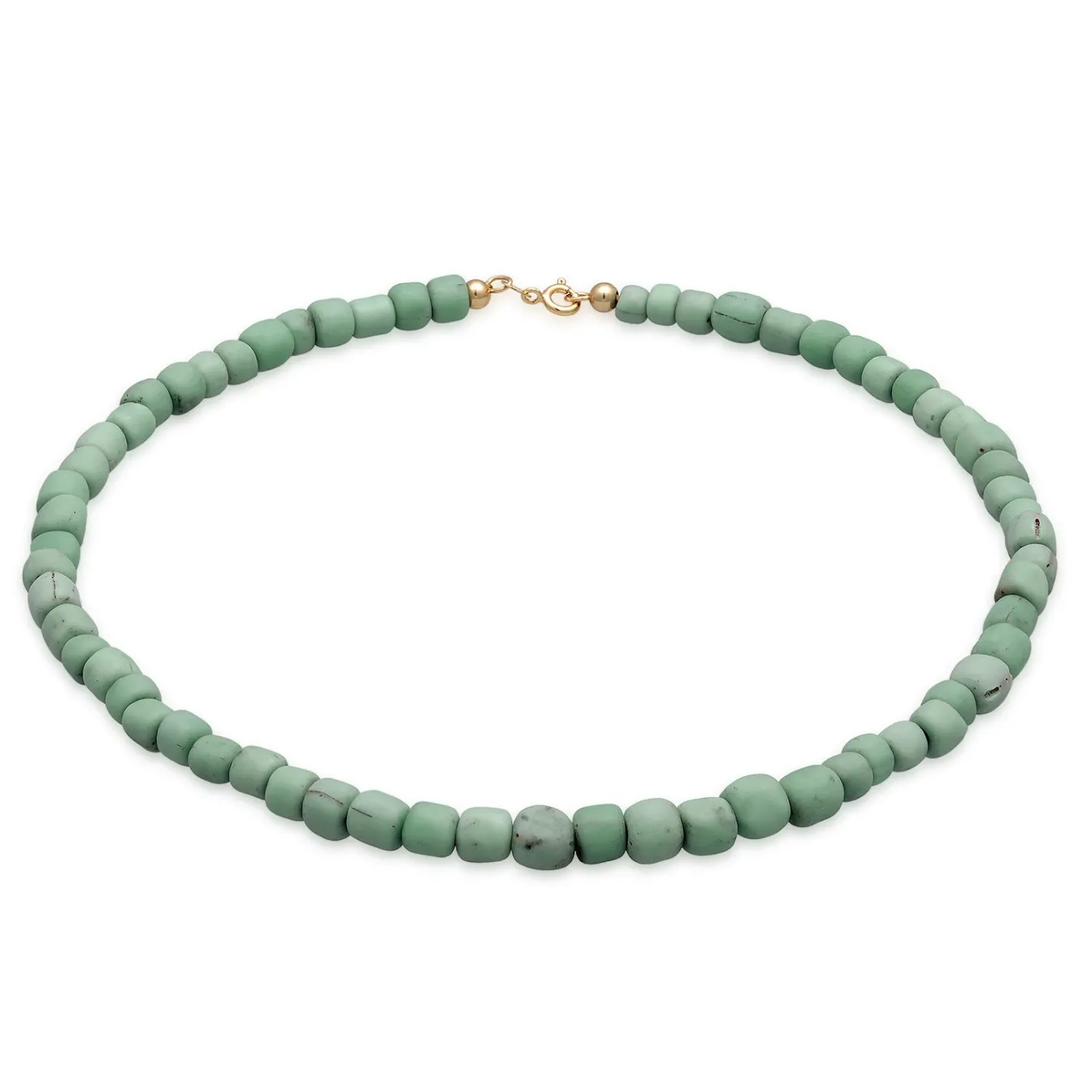 Elli "Choker Glasperlen Weiß< Perlen|Halsketten