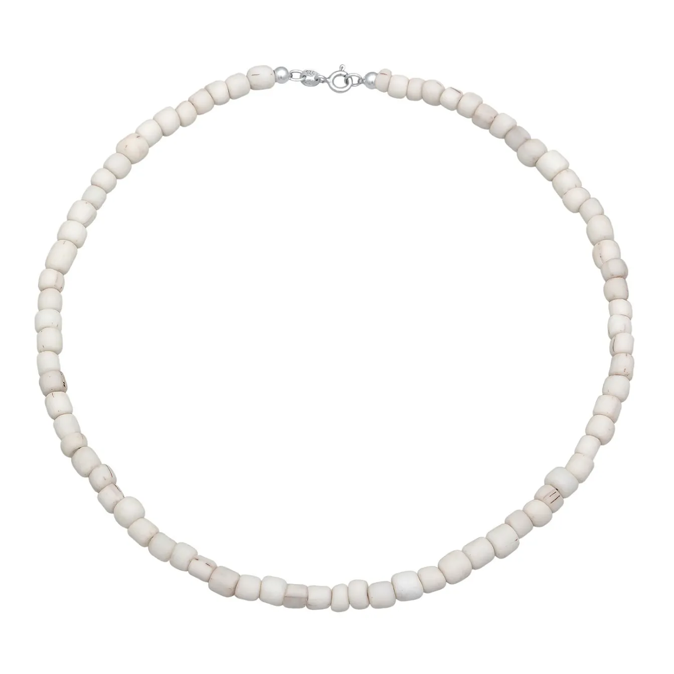 Elli "Choker Glasperlen Weiß< Perlen|Halsketten