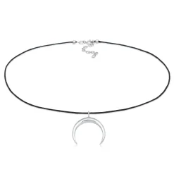 Elli "Choker Halbmond Basic | Nylon< Symbol-schmuck|Halsketten