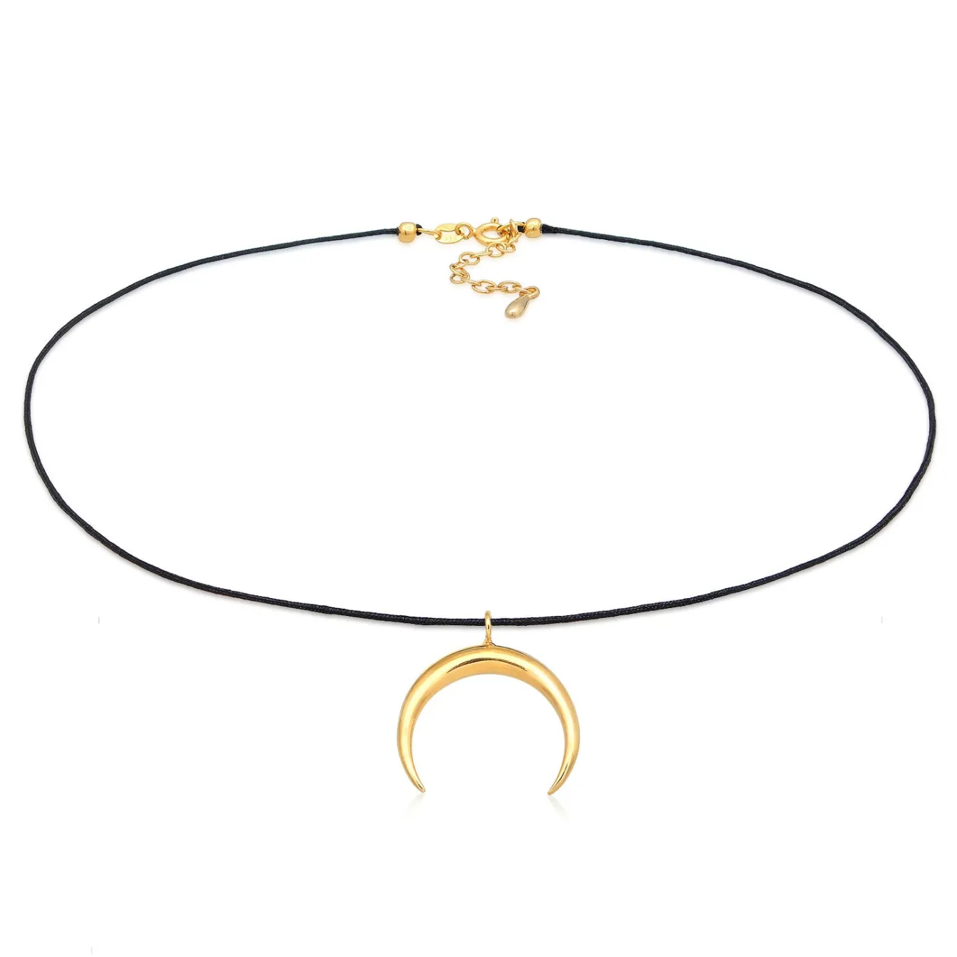 Elli "Choker Halbmond Basic | Nylon< Symbol-schmuck|Halsketten
