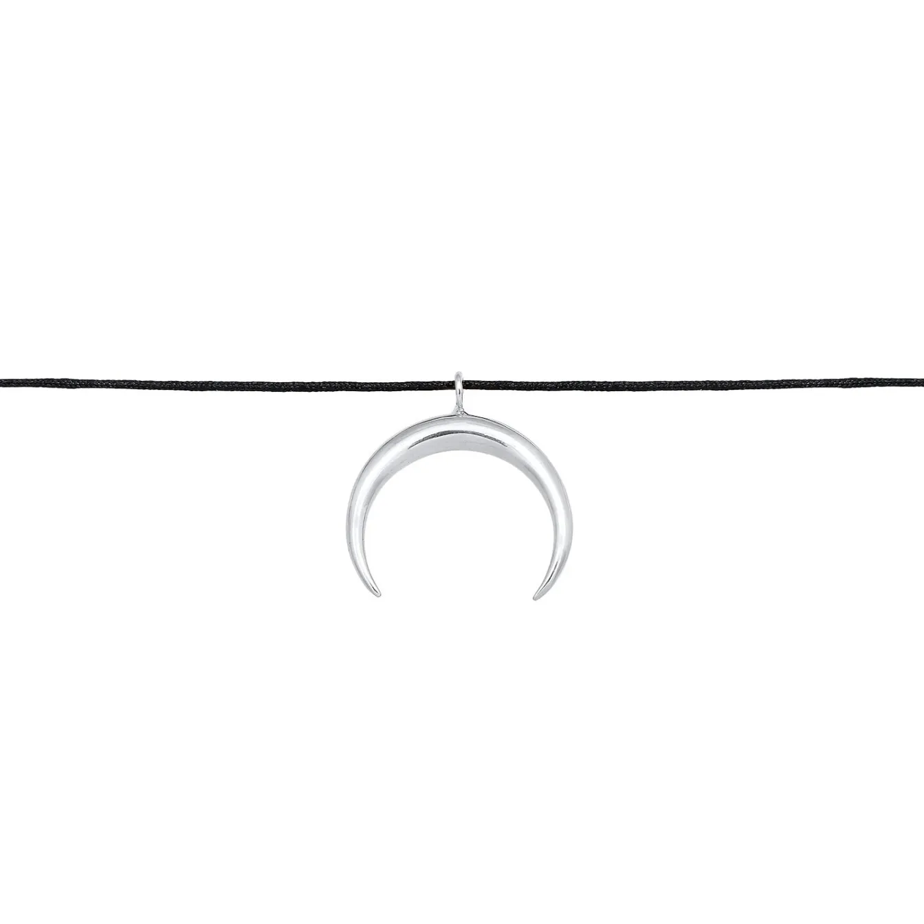 Elli "Choker Halbmond Basic | Nylon< Symbol-schmuck|Halsketten