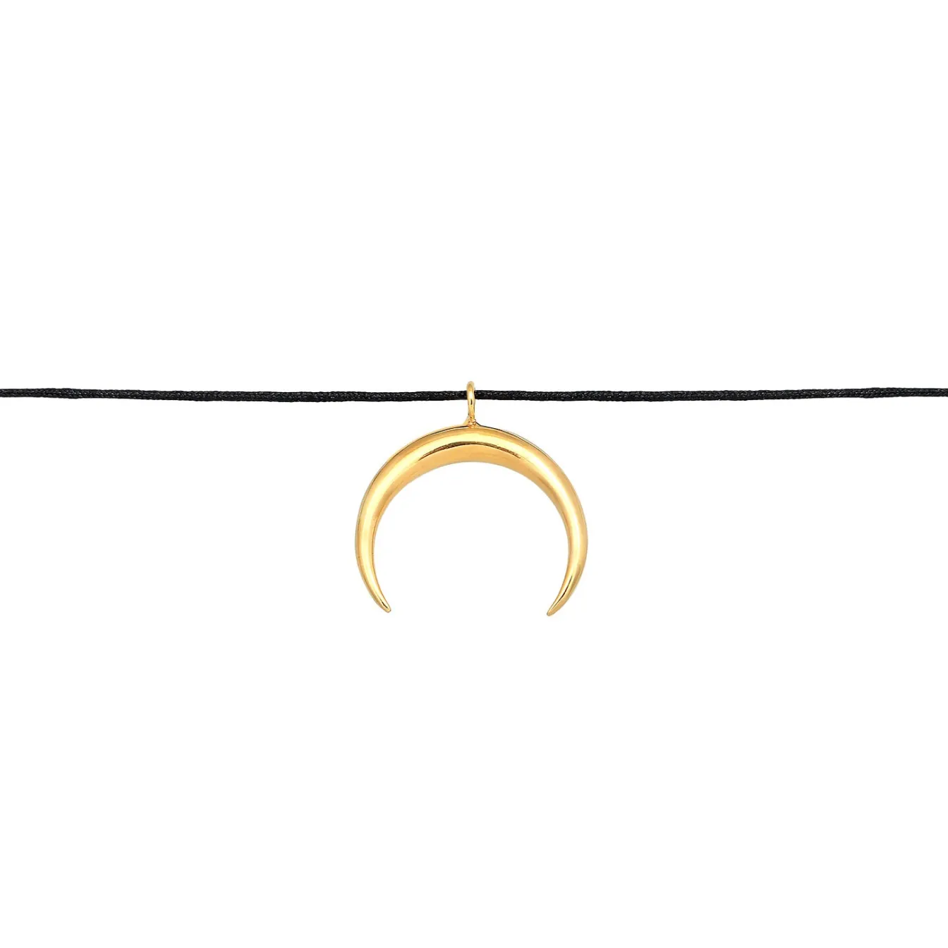 Elli "Choker Halbmond Basic | Nylon< Symbol-schmuck|Halsketten