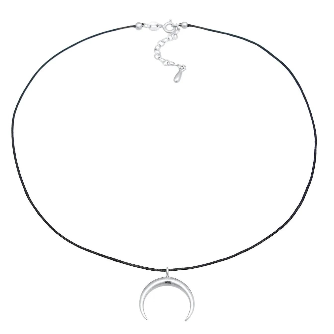 Elli "Choker Halbmond Basic | Nylon< Symbol-schmuck|Halsketten