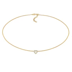 Elli "Choker Herz | Kristall (Weiß)< Symbol-schmuck|Herz-schmuck