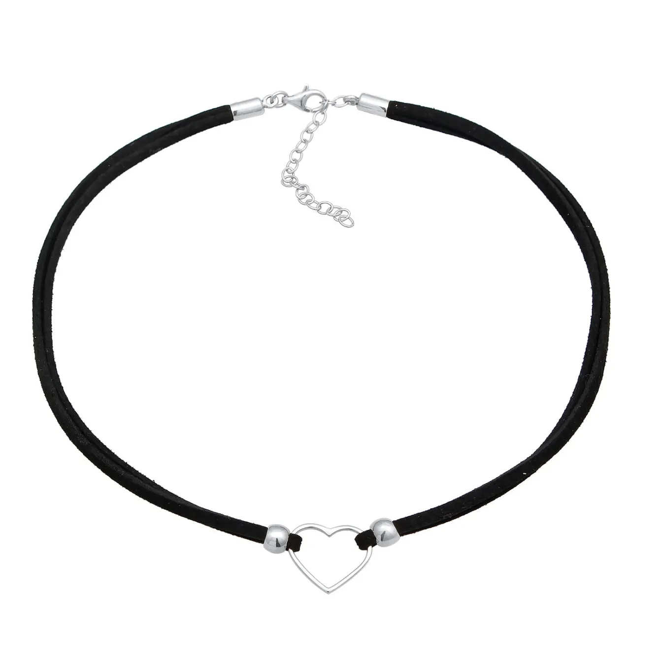 Elli "Choker Herz | Kunstleder< Symbol-schmuck|Herz-schmuck