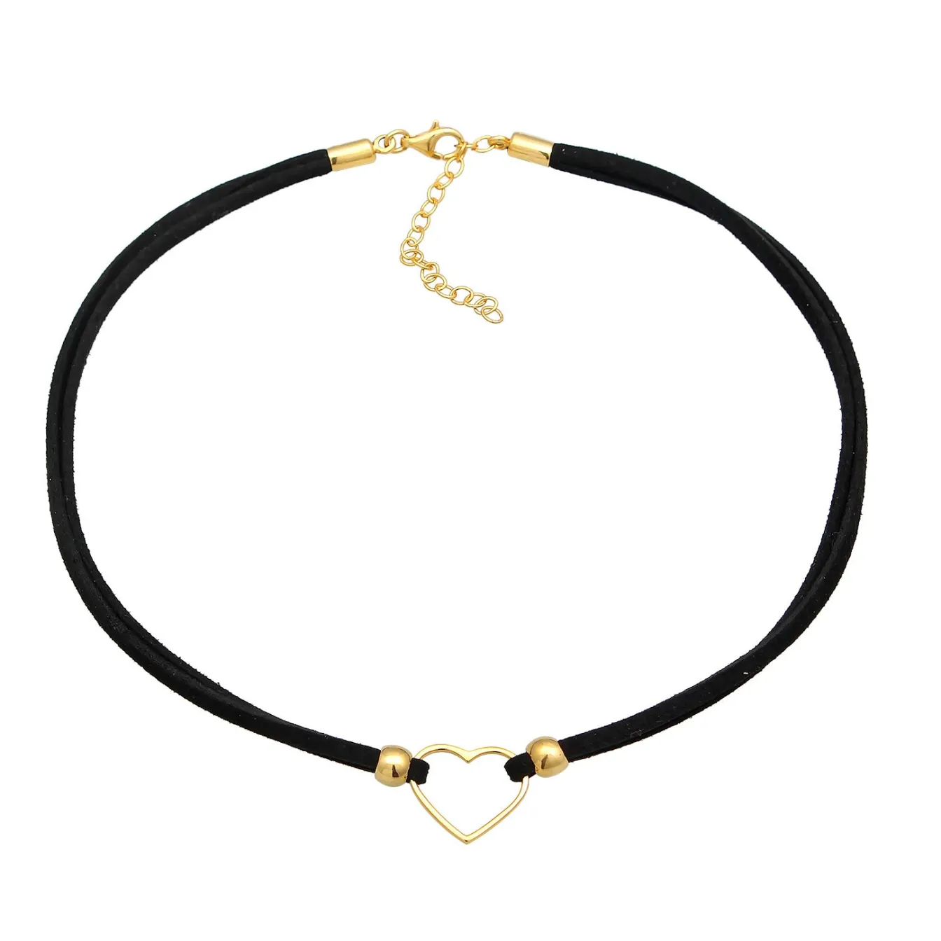 Elli "Choker Herz | Kunstleder< Symbol-schmuck|Herz-schmuck