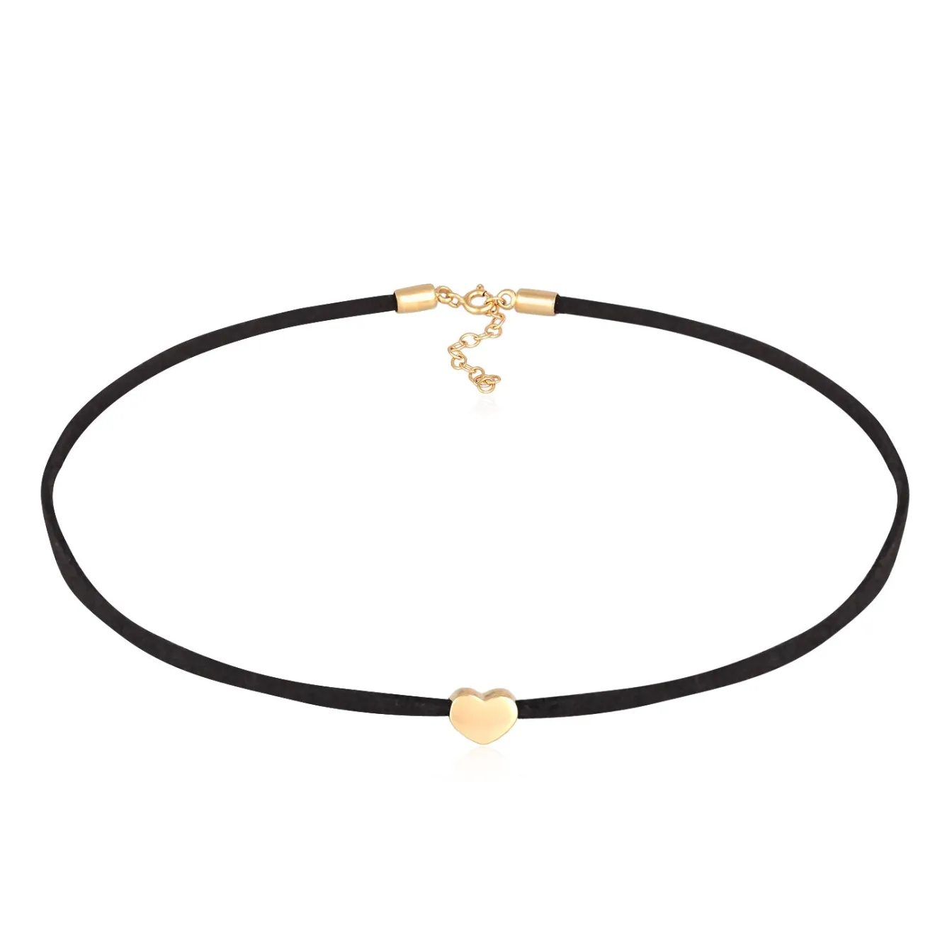 Elli "Choker Herz | Nylon< Silber|Symbol-schmuck