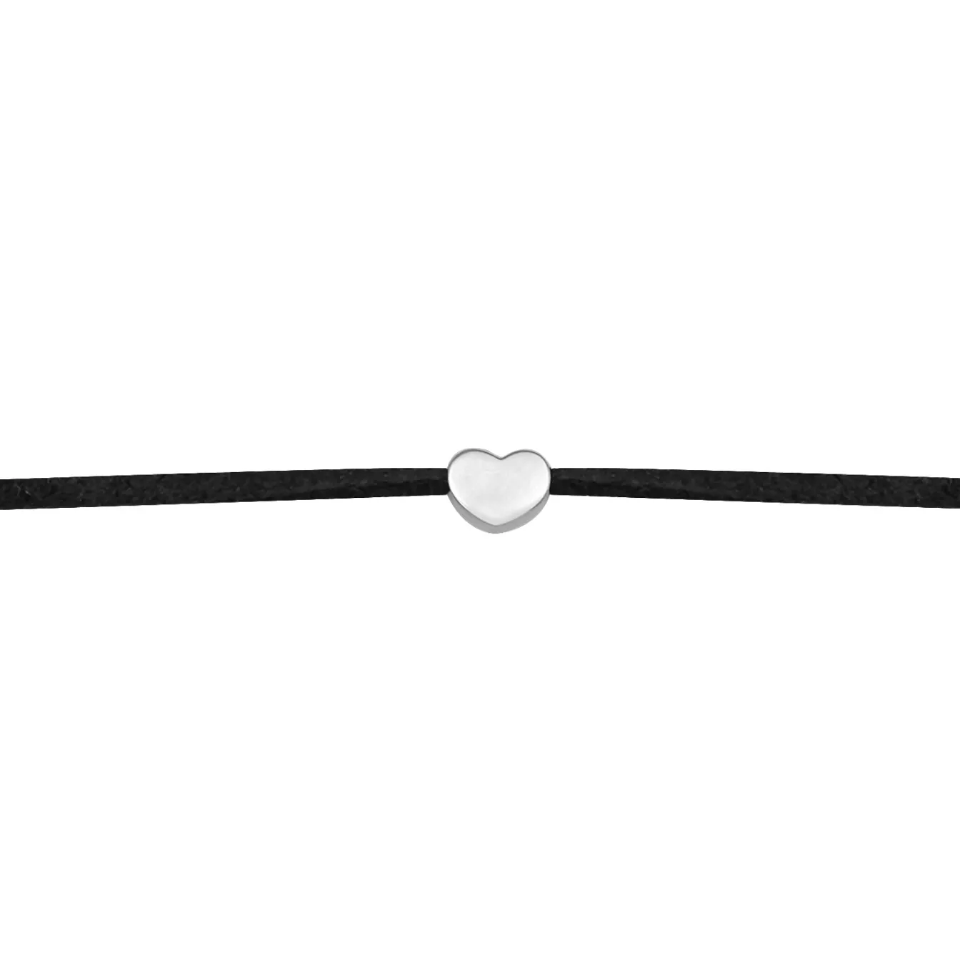 Elli "Choker Herz | Nylon< Silber|Symbol-schmuck