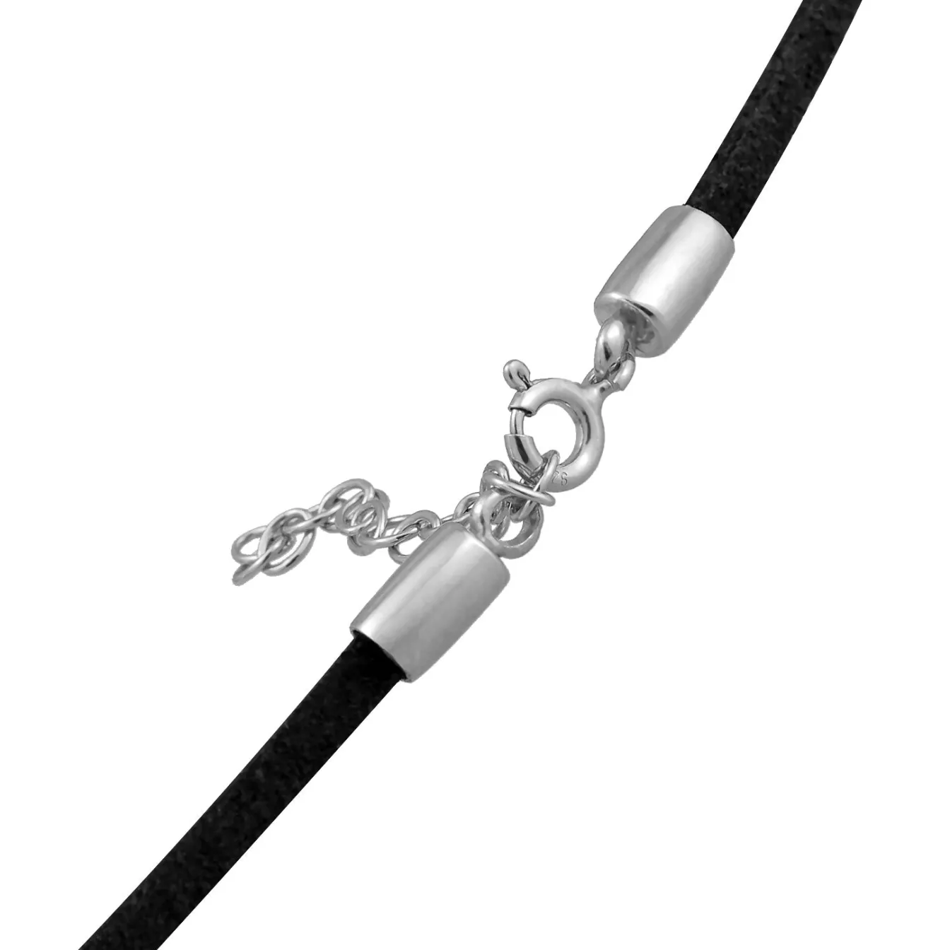 Elli "Choker Herz | Nylon< Silber|Symbol-schmuck