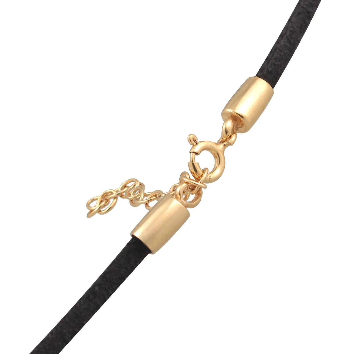 Elli "Choker Herz | Nylon< Silber|Symbol-schmuck