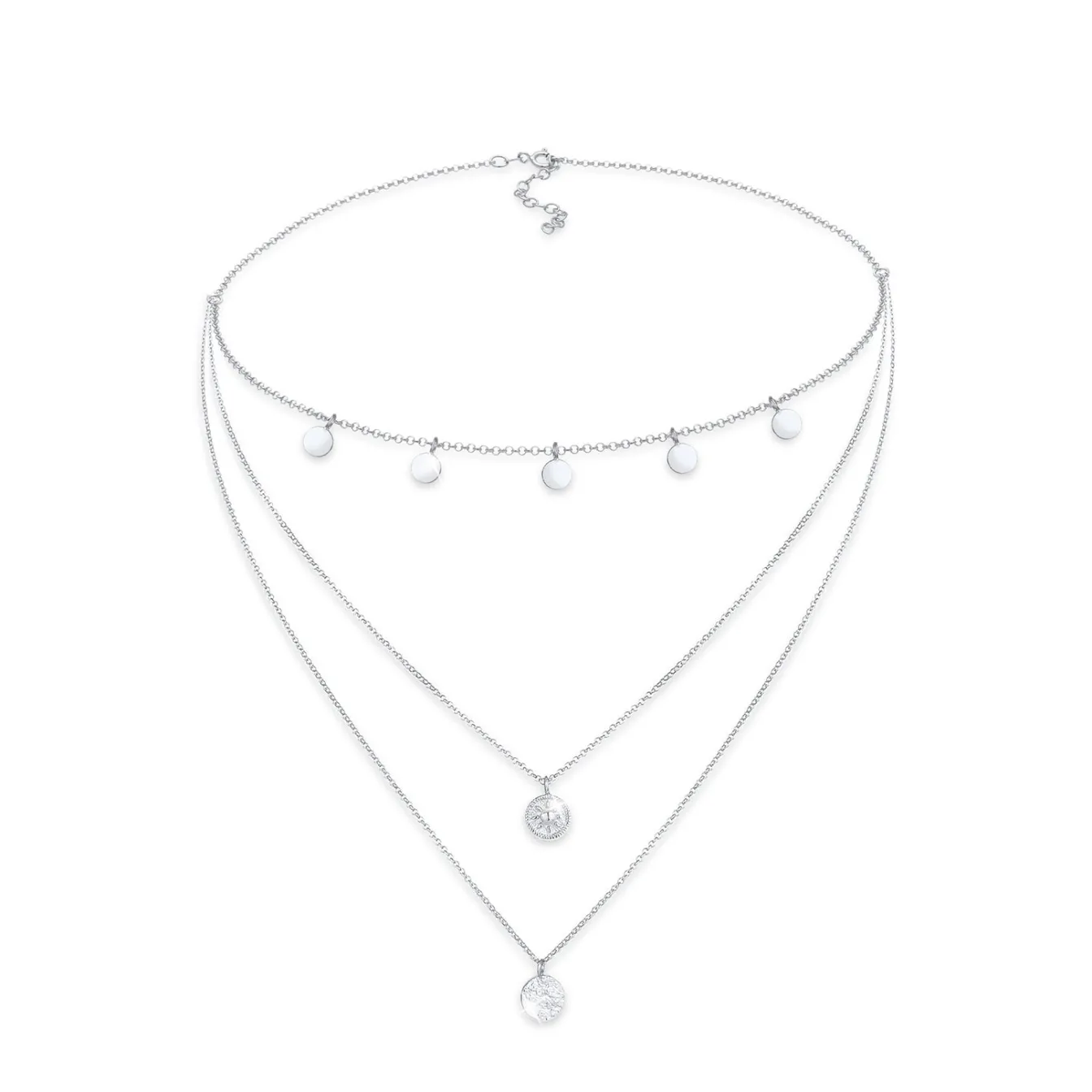 Elli "Choker Kreis< Halsketten|Vergoldet