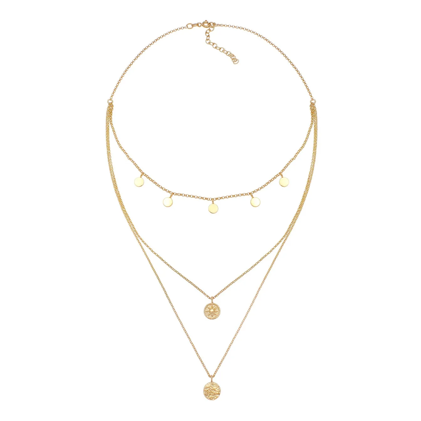 Elli "Choker Kreis< Halsketten|Vergoldet