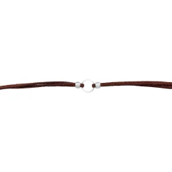 Elli "Choker Kreis | Textil< Halsketten|Silber
