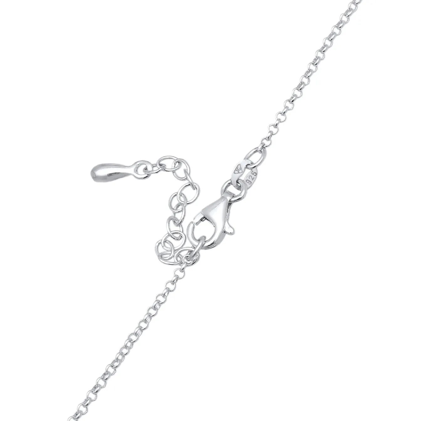 Elli "Choker Kreis Geo | Zirkonia Kristalle (Weiß)< Halsketten|Silber