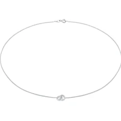 Elli "Choker Kreis Minimal< Vergoldet|Halsketten
