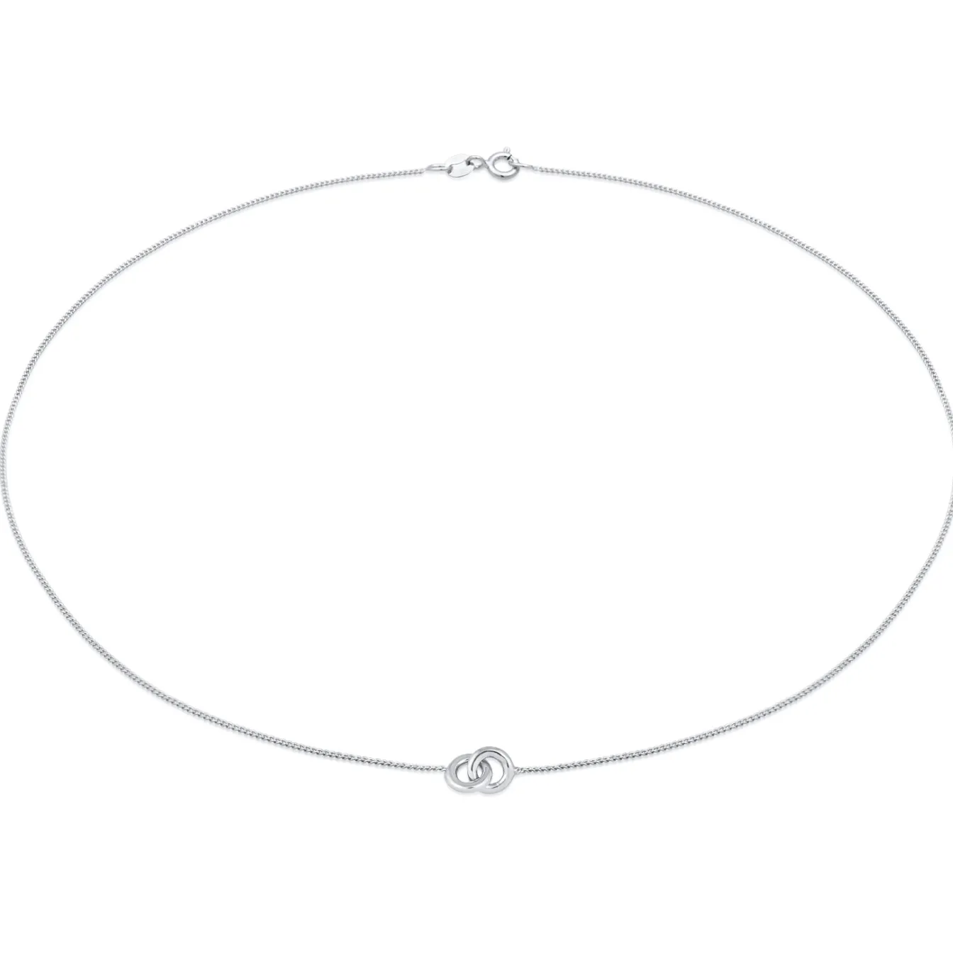Elli "Choker Kreis Minimal< Vergoldet|Halsketten