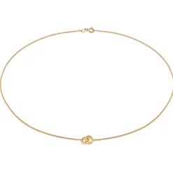Elli "Choker Kreis Minimal< Vergoldet|Halsketten