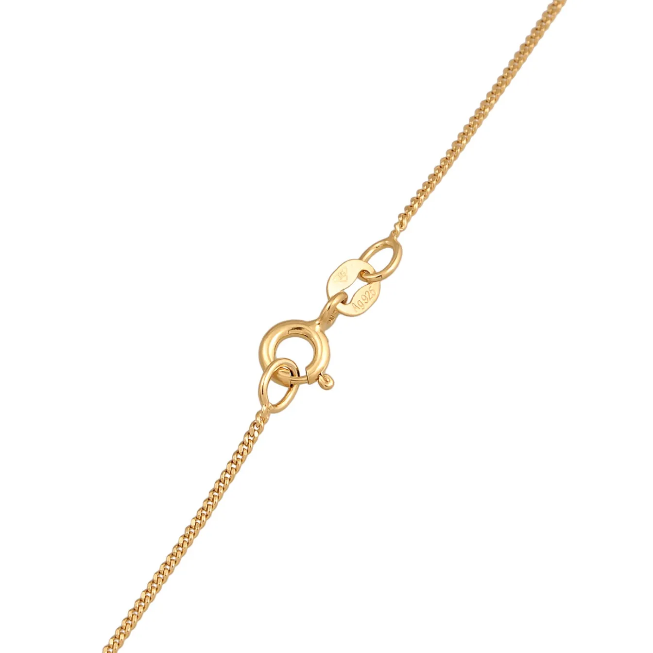 Elli "Choker Kreis Minimal< Vergoldet|Halsketten
