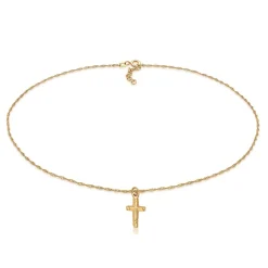 Elli "Choker Kreuz< Symbol-schmuck|Halsketten