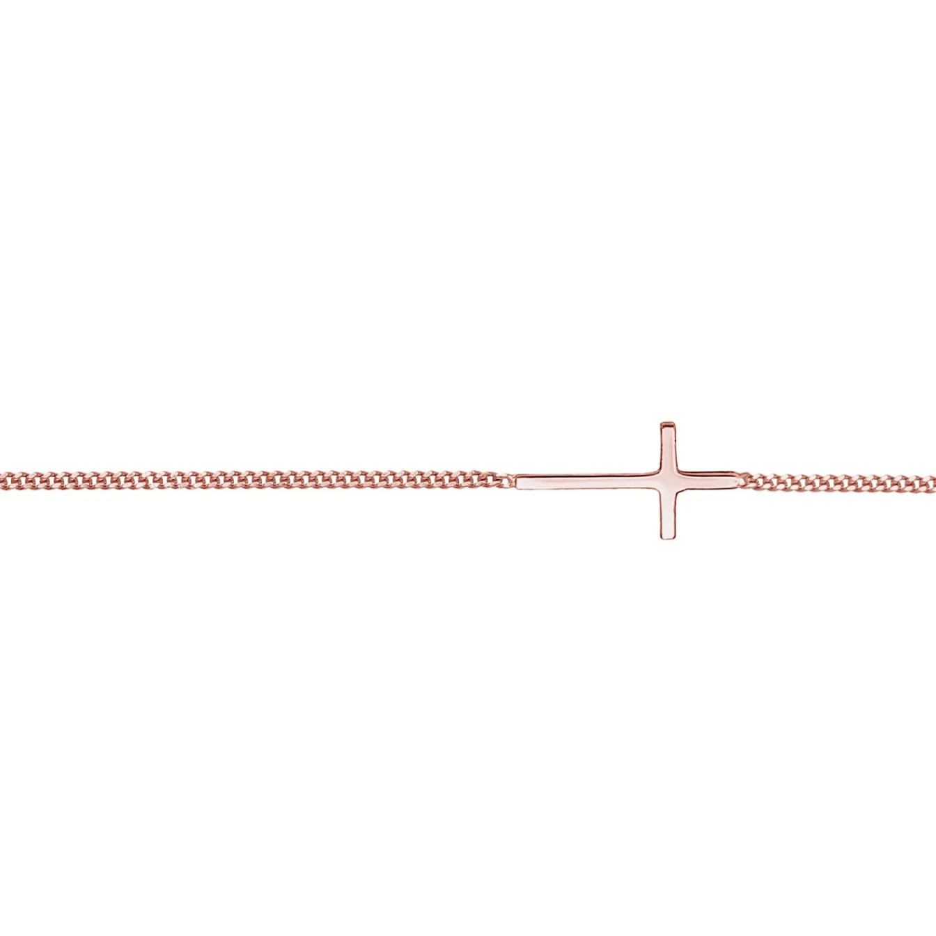 Elli "Choker Kreuz< Silber|Roségold