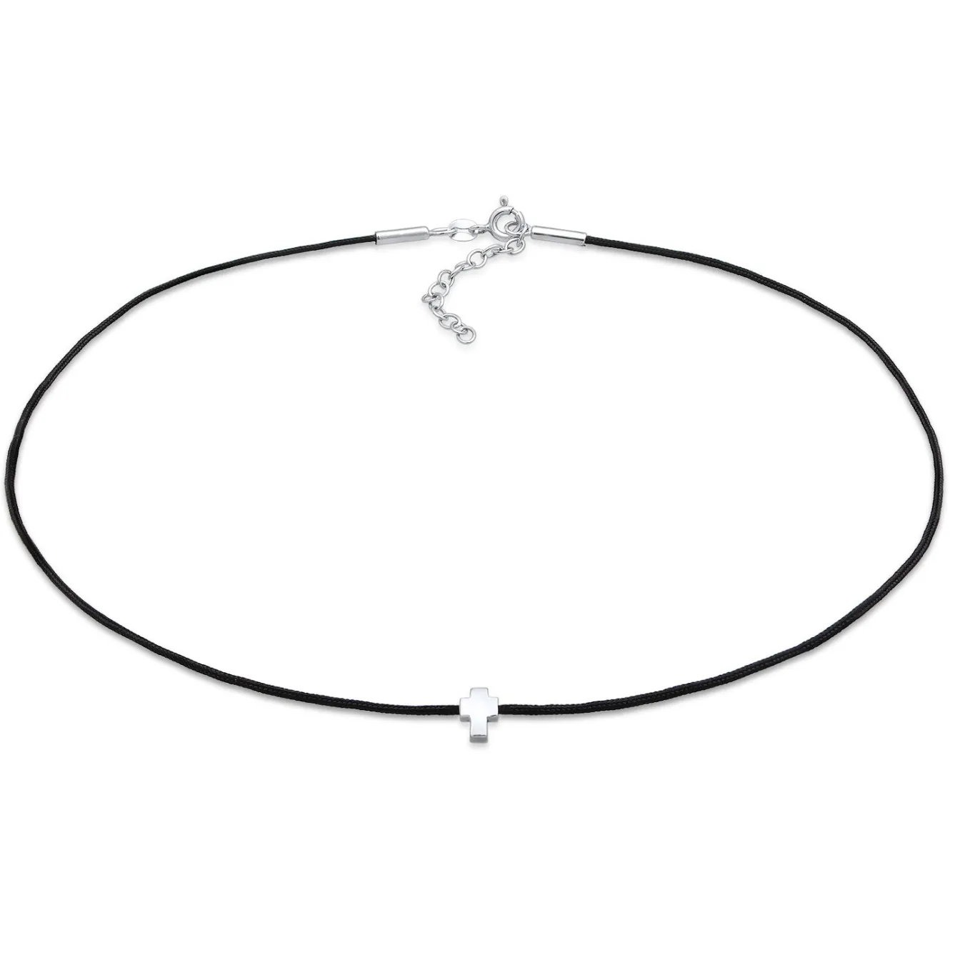 Elli "Choker Kreuz | Nylon< Symbol-schmuck|Halsketten