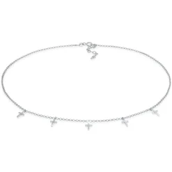 Elli "Choker Kreuz Anhänger< Symbol-schmuck|Halsketten