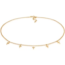 Elli "Choker Kreuz Anhänger< Symbol-schmuck|Halsketten