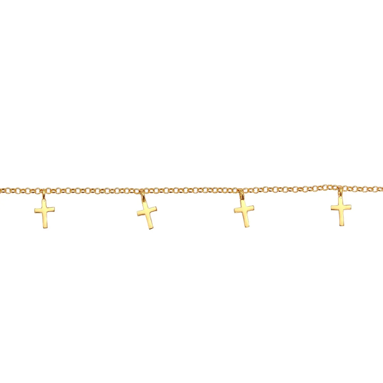 Elli "Choker Kreuz Anhänger< Symbol-schmuck|Halsketten