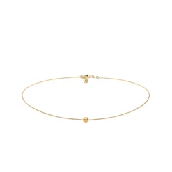 Elli "Choker Kugel Geo< Halsketten|Vergoldet