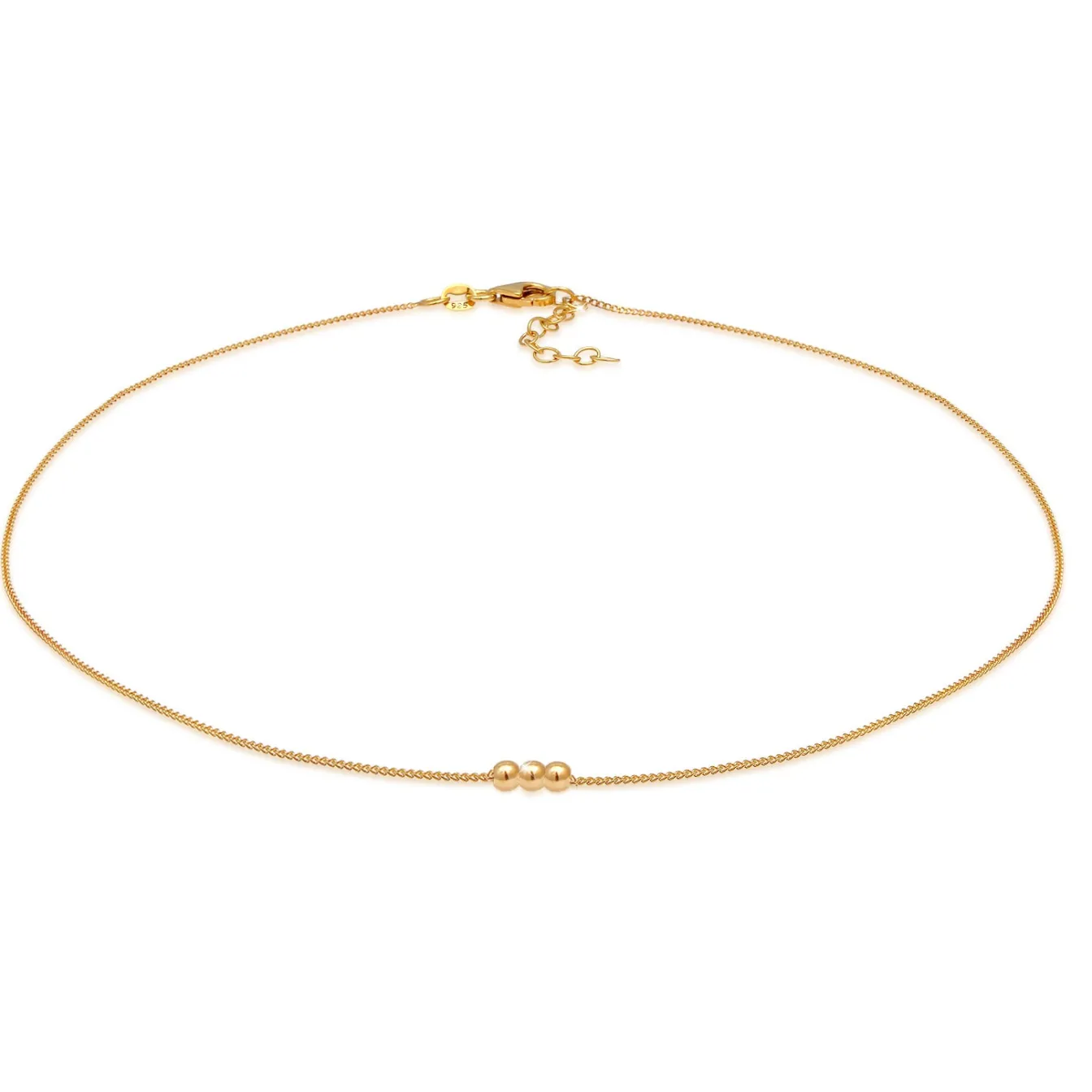 Elli "Choker Kugeln Basic< Halsketten|Silber