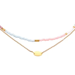 Elli "Choker Layer Beads< Halsketten|Vergoldet