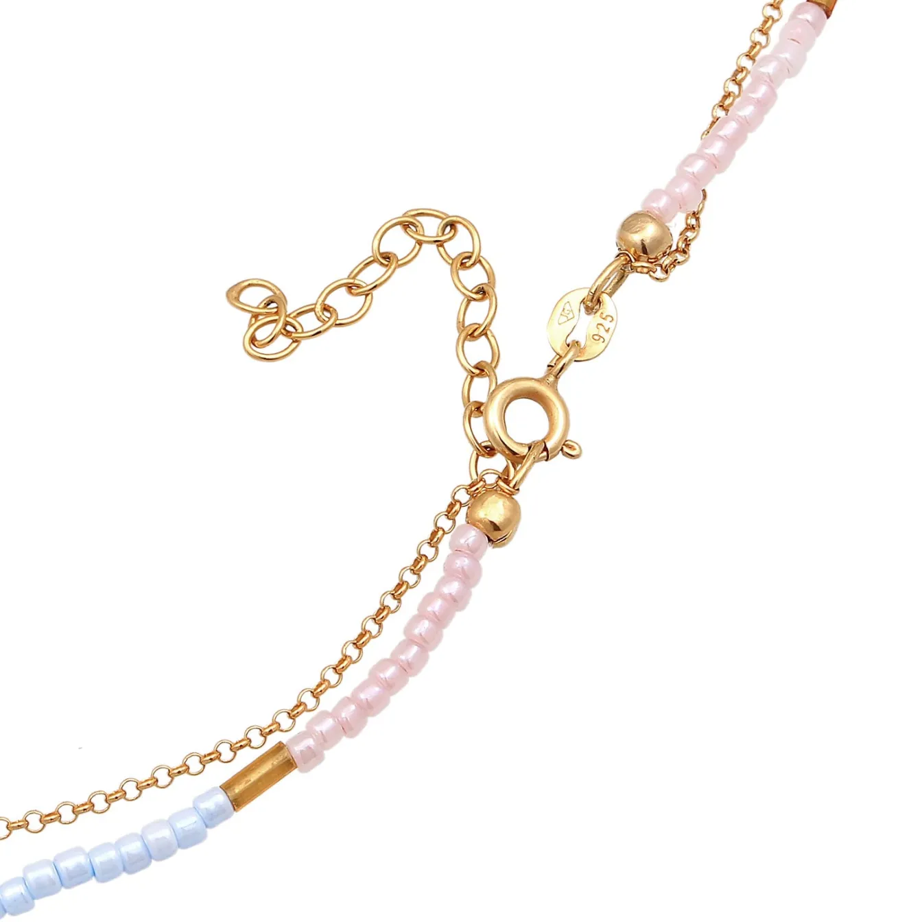 Elli "Choker Layer Beads< Halsketten|Vergoldet