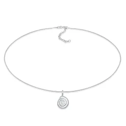 Elli "Choker Muschel Anhänger< Halsketten|Silber
