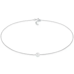 Elli "Choker Peace< Halsketten|Silber