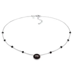 Elli "Choker Perlen | Onyx (Schwarz)< Perlen|Halsketten