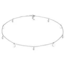 Elli "Choker Plättchen< Halsketten|Vergoldet