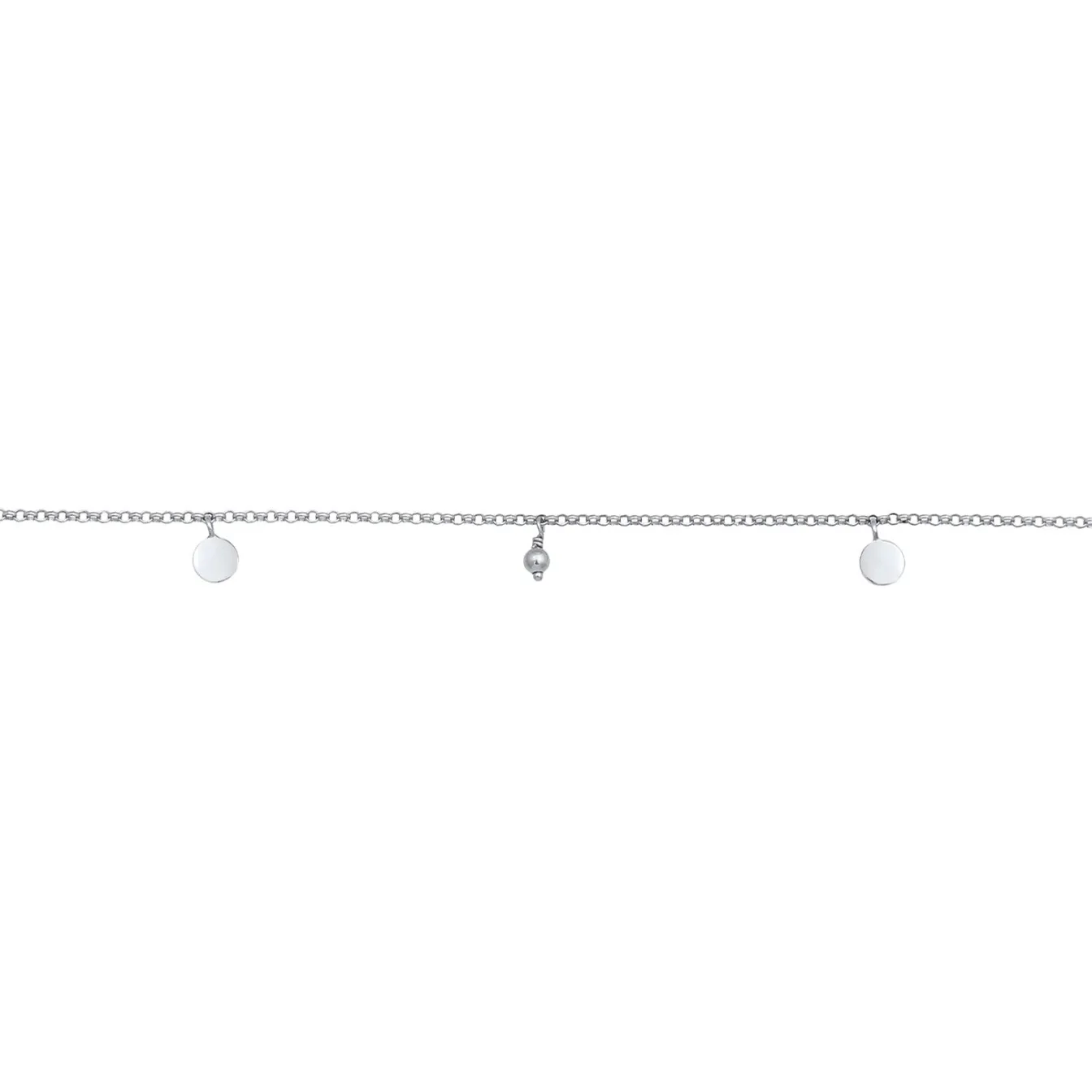 Elli "Choker Plättchen< Halsketten|Vergoldet